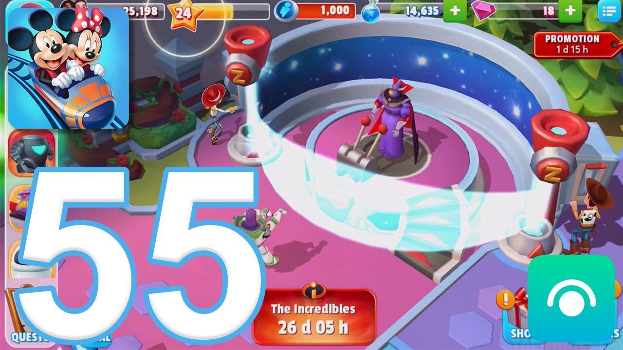 Disney Magic Kingdoms - Gameplay Walkthrough Part 55 - Level 24 (iOS, Android)