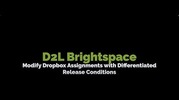 IDL7140 D2L Dropbox Differentiated Release Conditions