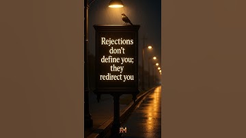 Rejection isn’t the end. It’s a redirection to greatness! #successmindset #comeback  #motivation