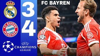 Fc Bayern Munich Vs Real Madrid 4-3 Highlights Arda Güler Goal Michael Olise & Luis Díaz Goals