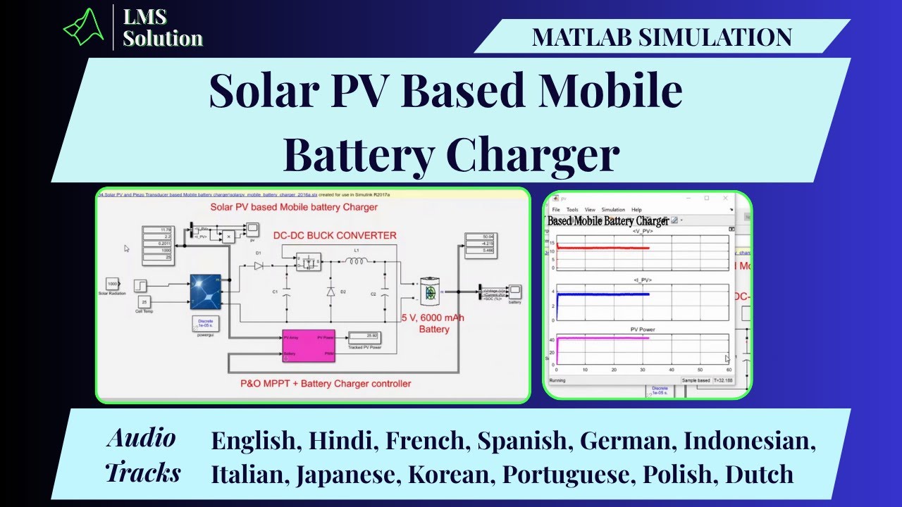 Modeling and Performance Analysis of a Solar PV-Based Mobile Battery Charging System with MPPT Control in MATLAB