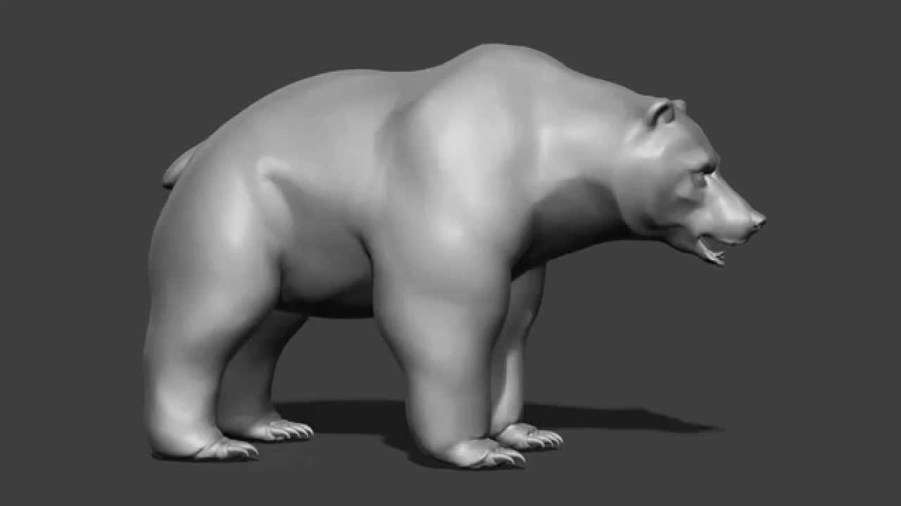 Brown bear base-mesh