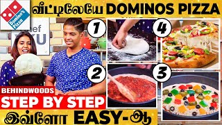 😍PIZZA BASE to CHEESY SAUCE INSIDE🤤 வரைக்கும் நீங்களே செய்யலாம்! DOMINOS CHEESE BURST PIZZA-Chef YKU