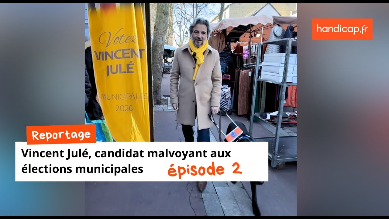 Vincent Julé, candidat malvoyant aux élections municipales