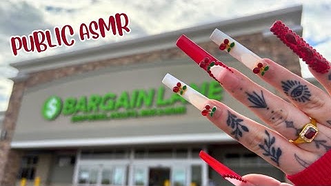 Public ASMR in the THRIFT STORE | Tapping, Scratching, Fabric Sounds, Camera Scratching, Crinkles