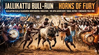 ​JALLIKATTU BULL-RUN 🐂⚡ | 185 BPM Extreme Tribal Kuthu | Horns of Fury screenshot 5