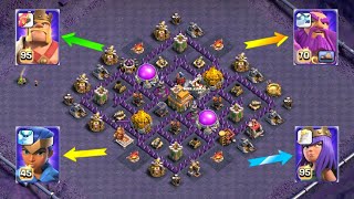 Town Hall 7 Max Base Vs Town Hall 16 Max Heroes | Th7 Max Base Vs Th16 Max Heroes | Clash Of Clans