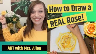 How to Draw a REAL Rose!