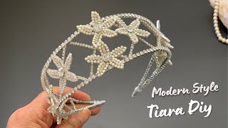 Double Rhinestone Headband / How to Make headband with rhinestone and wire / Tiara wedding