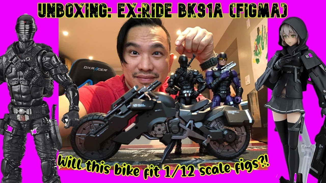 Unboxing Ex:ride BK91A Figma - Will it scale with 1/12 figures?!
