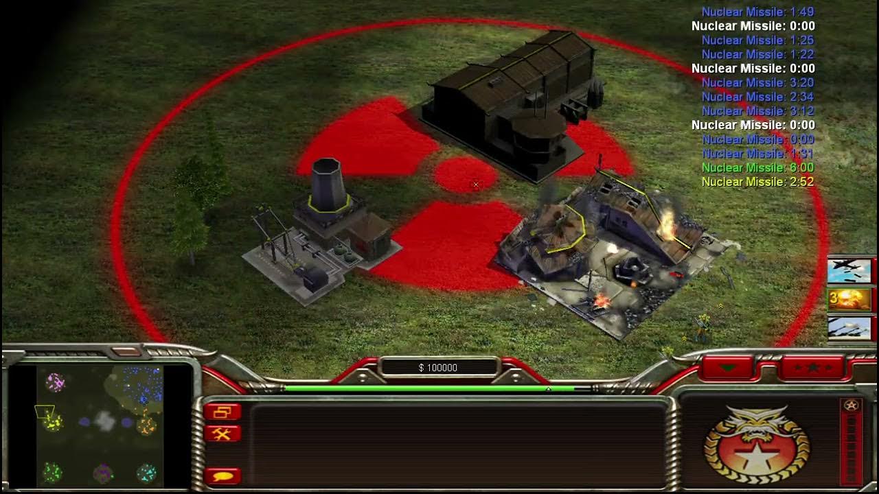 Destroying 7 hard ai in command conquer generals zero hour using a