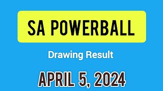 Sa Powerball Results Friday 05 Apr 2024 | Powerball Plus Result