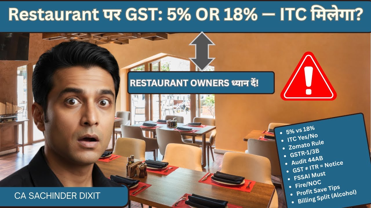 Restaurant Owner? Here's What You Need to Know About GST and Taxes