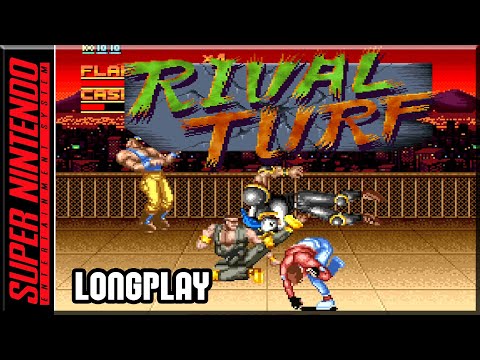 Rival Turf - Full Game 100% Walkthrough | Longplay - SNES