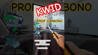 KWID ▪︎ Para-brisa |👍 Película G35 Carbono 😎| #brasilpeliculas #crystalblue #windowfilm