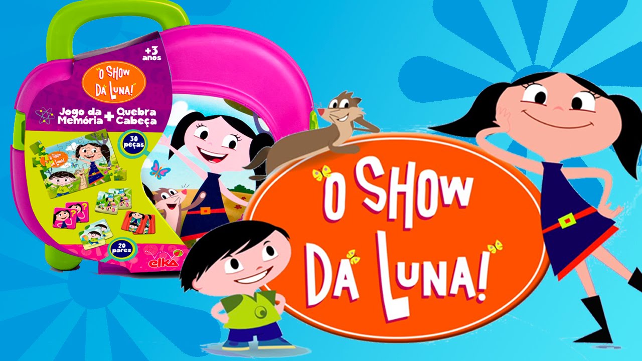 O Show da Luna! Brinquedo Maleta com Jogo da Memória e Quebra-cabeça ...