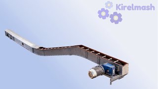 Транспортер (конвейер) скребковый цепной | kirelmash.com.ua