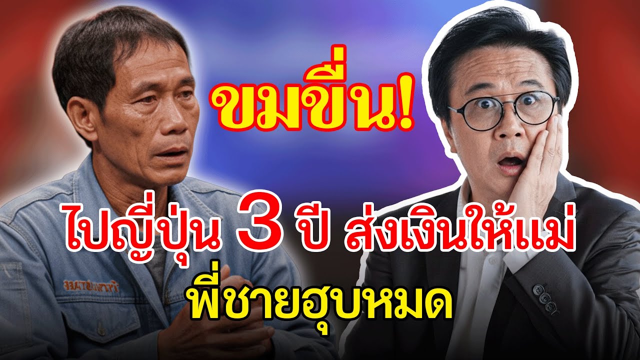เรื่องอึดอัดใจ กับ วีที: น้องชายไปทำงานญี่ปุ่น 3 ปี ฝากเงินให้แม่เก็บ สุดท้ายพี่ชายที่บ้านโกงเกลี้ยง