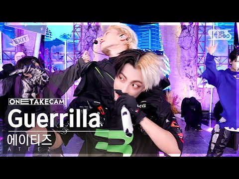 'Guerrilla' Ateez One Take Stage Sbs Inkigayo 220731