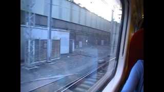 Train leaves London Euston Station 2012