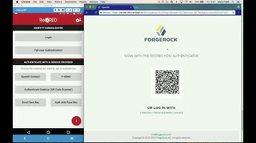 On-demand authentication with the use of FIDO, OpenAM, QR and BAA