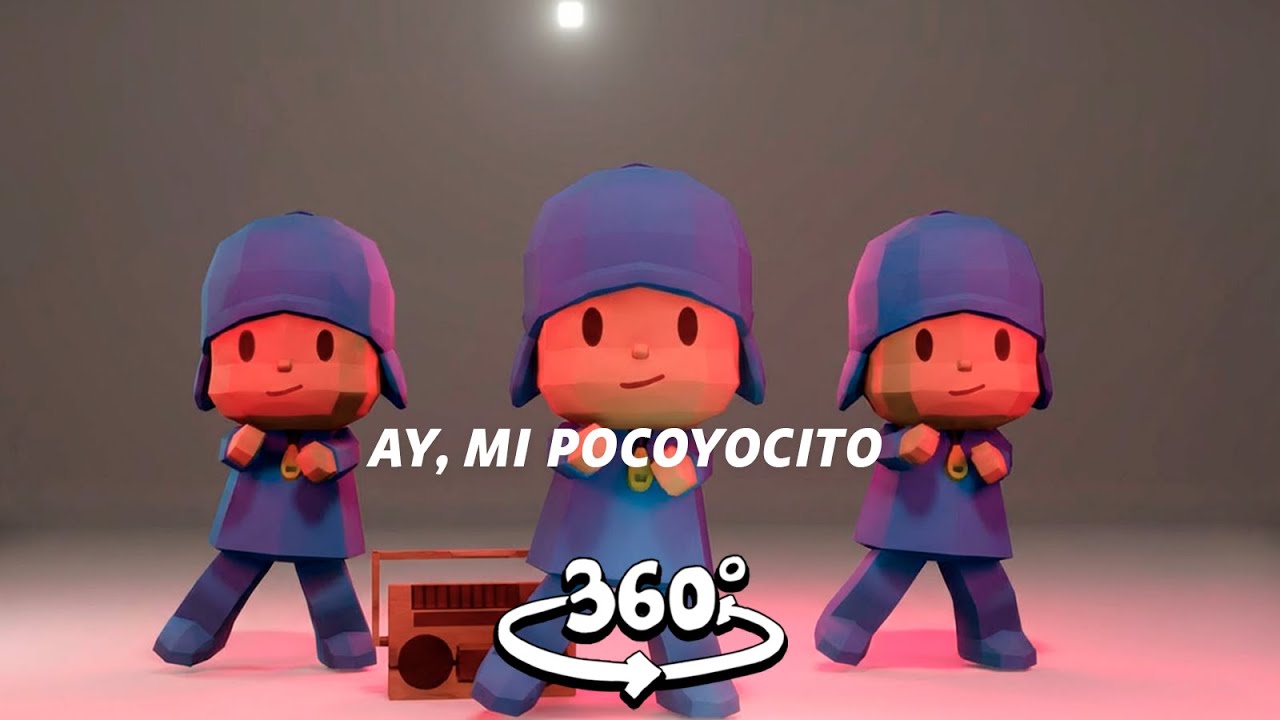 Ay, mi Pocoyocito Hello Pocoyó, Yay! | MONTAGEM MIAU (Letra) in 360° VR