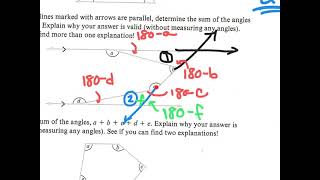 Finding angle measures using triangle information