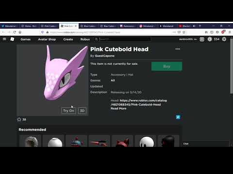 Pink Cutebold Tail Pink Cutebold Head Roblox Youtube - pink space helmet roblox