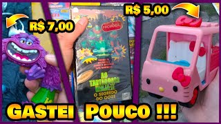 A MELHOR FEIRA DO ROLO DE BRINQUEDOS! Hello kitty, action figures, games, TUDO BARATO na CAÇADA screenshot 1