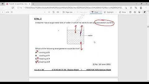 Transfer of Thermal Energy By Convection Topical MCQs of O-Level Physics 5054  IGCSE Physics 0625