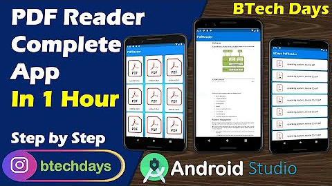 Make a PDF Reader App | Complete App | Android Project | Android Studio