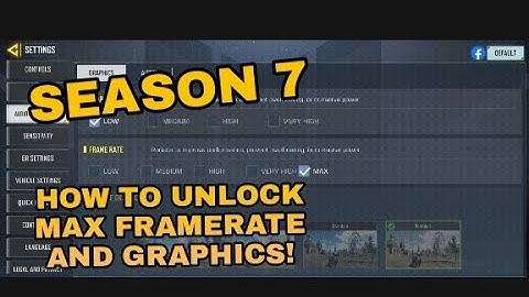 CODM SEASON 7|HOW TO UNLOCK MAX FRAMERATE AND GRAPHICS|TUTORIAL
