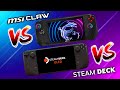 Steam deck oled vs msi claw gaming performance tested the best handheld is