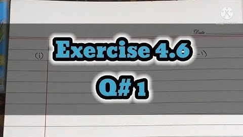 Exercise 4.6 Q#1 Maths Class 9 | Hunain Coaching