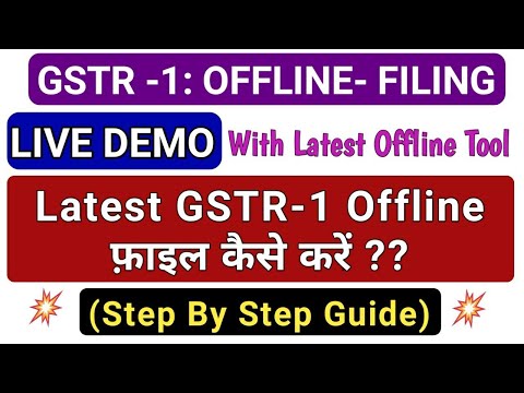 How to file GSTR1/ IFF return through offline utility || How to prepare JSON for GST return filing||