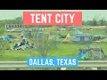 Found a tent city  homeless encampment in dallas tx