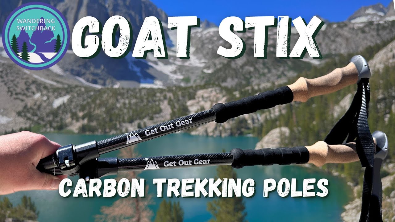 BEST Carbon Trekking Poles for Plus-Sized Hikers!! Get Out Gear Goat Stix Trekking  Pole Review 