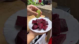 Mix beets with lemon #shorts