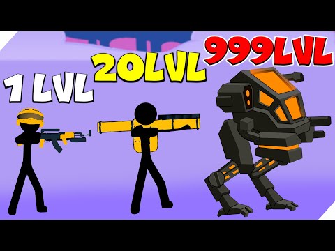 НОВАЯ ИГРА СТИКМЕНОВ! МАКСИМАЛЬНЫЙ УРОВЕНЬ! Stickman World War