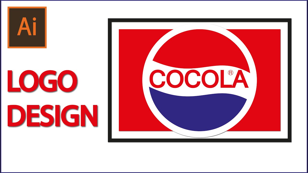 Cocola Logo Design In Illustrator | Cocola Logo Make In Illustrator ...