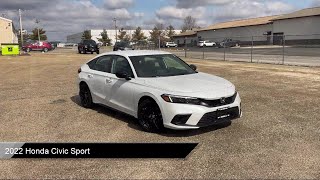 2022 Honda Civic Sport Morton  Peoria  Bloomington  Pekin  Washington