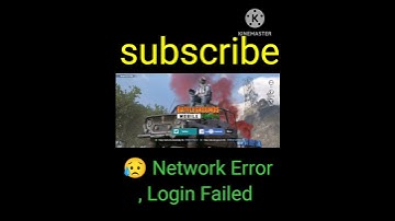 😥Network Error, Login Failed Please Check Your Network Settings | BGMI Login Problem | BGMI Problem