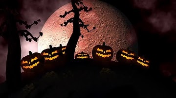 Halloween Background Loop Stock Motion Graphics