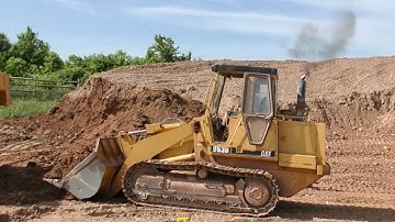 Caterpillar 953B Made in France Loading a Dump Truck
