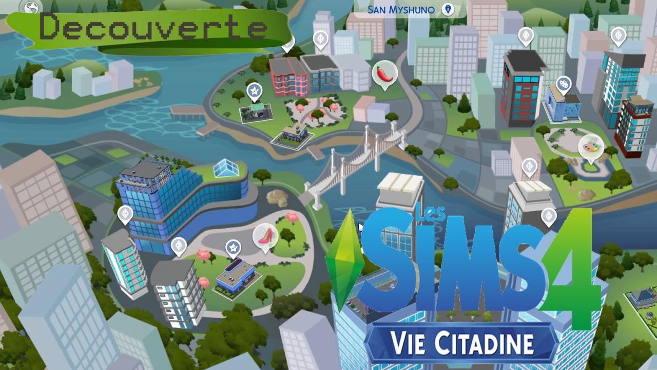 SIMS 4 - Découverte Vie Citadine "Objects" - YouTube