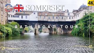 Bath River Avon Boat Tour 4K Bathwick Boatman Pulteney Bridge