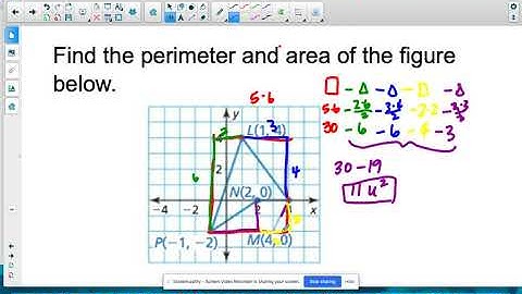Geo 1.4B Area & Perimeter in the coordinate plane ex 1 & 2