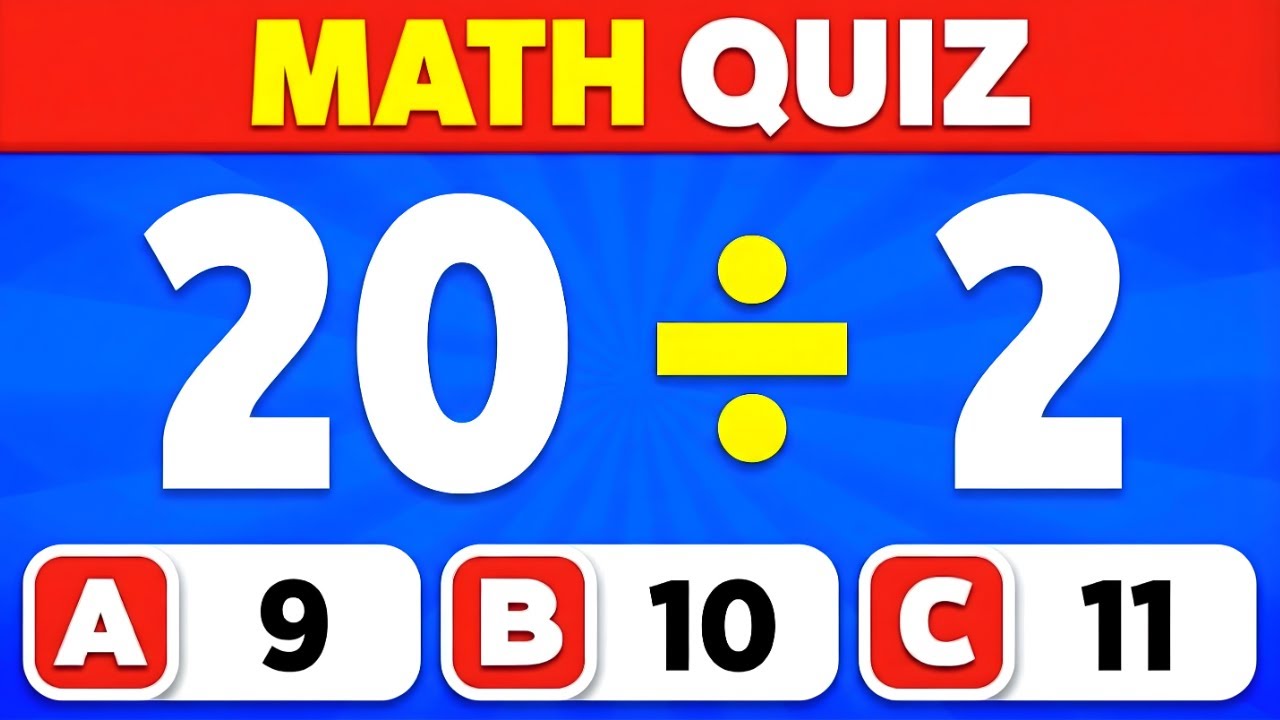 Can You Pass 20/40 Ultimate Math Quiz Challenge! | Fun Math Quiz | Foxy ...