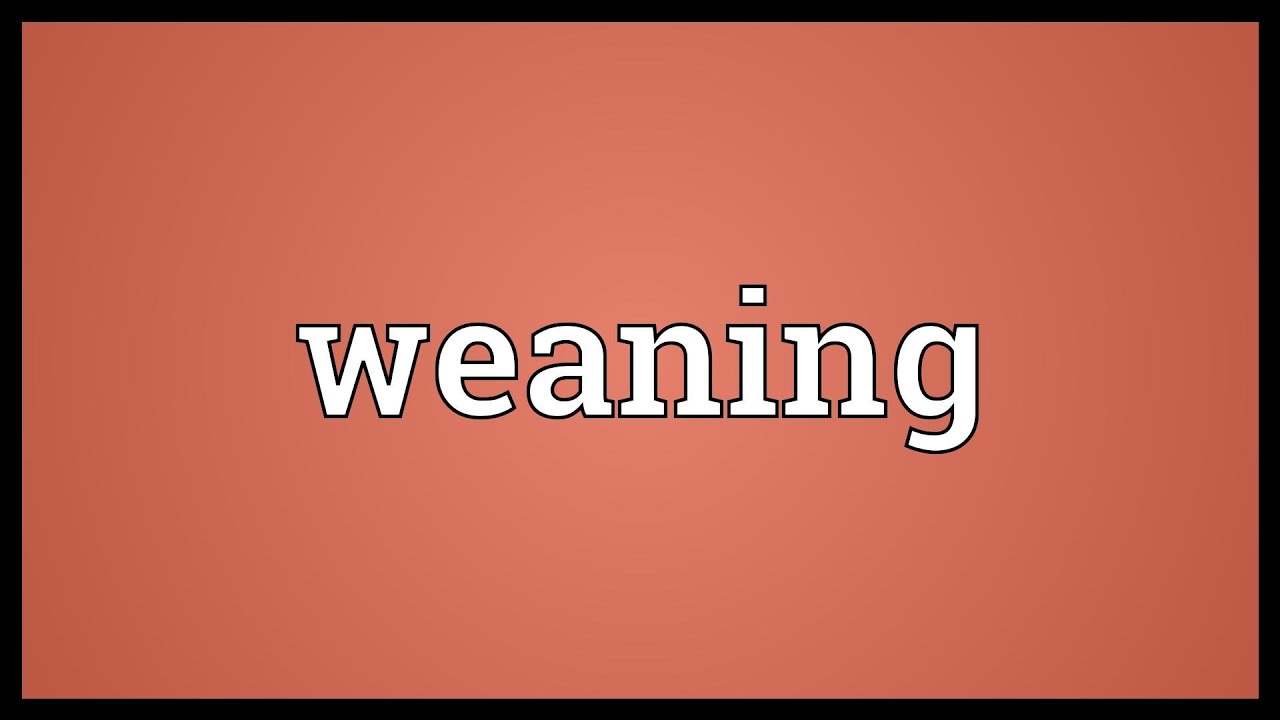 Weaning Meaning - YouTube