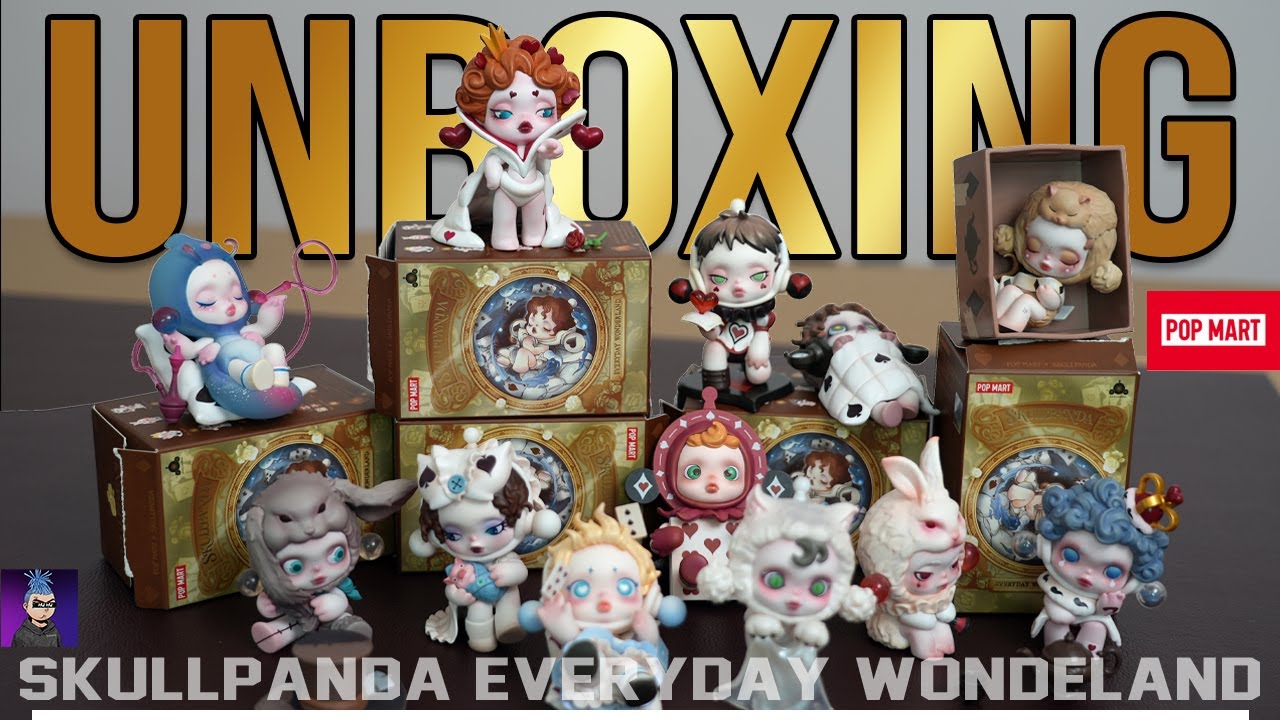 Asmr Unboxing POP MART SKULLPANDA Everyday Wonderland Blind Box Full Set